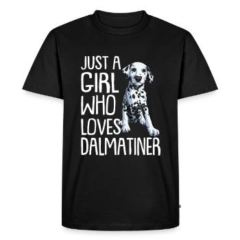 Propriétaire de chien de chien dalmate - T-shirt Premium bio Homme - noir - Devant - Nico (187cm)
