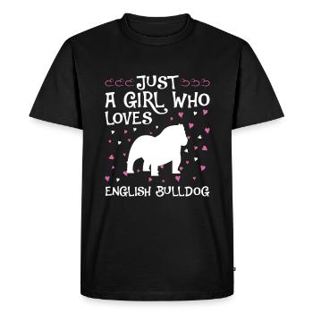 Deutsch Bulldog Dog Dog Dog Owner - Men's Premium Organic T-Shirt - black - Front - Nico (187cm)