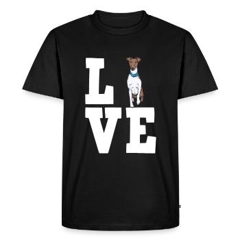 Fox Terrier Dog Dog Dog Owner - Men's Premium Organic T-Shirt - black - Front - Nico (187cm)