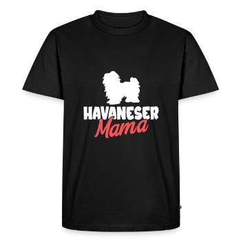 Propriétaire de chien de chien havanais - T-shirt Premium bio Homme - noir - Devant - Nico (187cm)