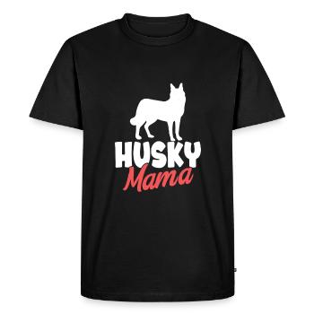 Husky Dog Dog Dog Owner - Men's Premium Organic T-Shirt - black - Front - Nico (187cm)