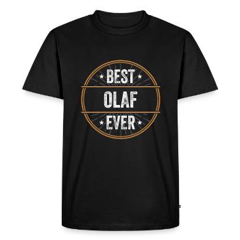 Meilleur cadeau Olaf Ever First Name - T-shirt Premium bio Homme - noir - Devant - Nico (187cm)
