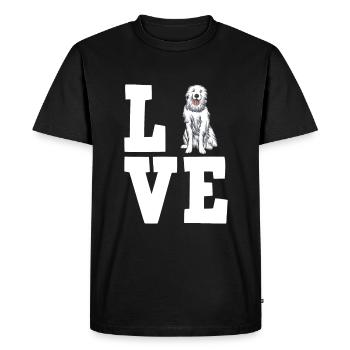 Pyrenean Mountain Dog Dog Dog Dog Owner - Men's Premium Organic T-Shirt - black - Front - Nico (187cm)
