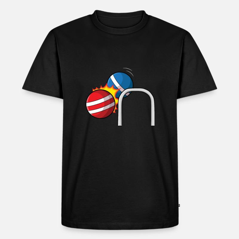 Croquet - Männer Premium Bio T-Shirt - Schwarz