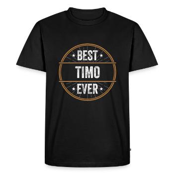 Best Timo Ever First Name Name Gift - Men's Premium Organic T-Shirt - black - Front - Nico (187cm)
