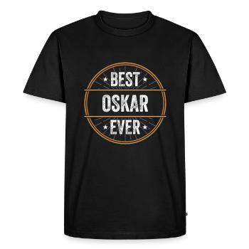Best Oskar Ever First Name Name Gift - Men's Premium Organic T-Shirt - black - Front - Nico (187cm)