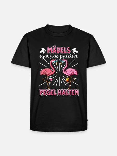 Flamingo JGA - Männer Premium Bio T-Shirt - Schwarz