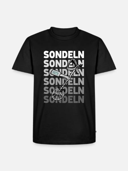 Sondeln - Männer Premium Bio T-Shirt - Schwarz