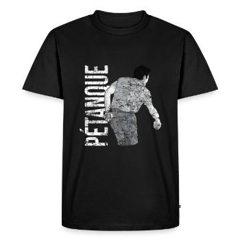 Petanque Boule Game Set Boccia - Men's Premium Organic T-Shirt - black - Front - Nico (187cm)