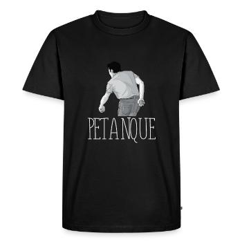 Petanque Boule Game Set Boccia - Men's Premium Organic T-Shirt - black - Front - Nico (187cm)