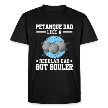 Petanque Boule Game Set Boccia - Men's Premium Organic T-Shirt - black - Front - Nico (187cm)