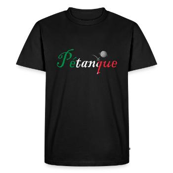 Petanque Boule Game Set Boccia - Men's Premium Organic T-Shirt - black - Front - Nico (187cm)