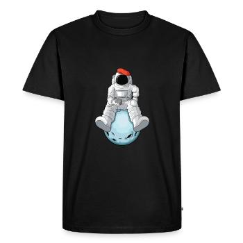 Petanque Boule Game Set Boccia - Men's Premium Organic T-Shirt - black - Front - Nico (187cm)