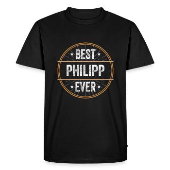 Meilleur cadeau Philipp Ever First Name Name - T-shirt Premium bio Homme - noir - Devant - Nico (187cm)