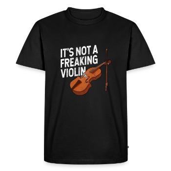 Violin Violin Viola Cello Musician Instrument - Men's Premium Organic T-Shirt - black - Front - Nico (187cm)