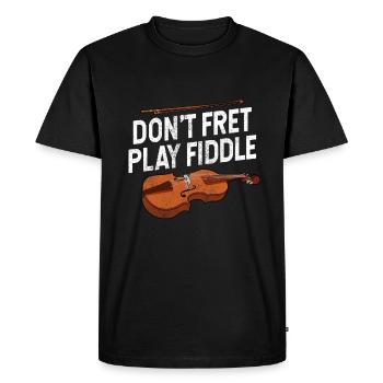 Violon Violon Viola Cello Musicien Instrument - T-shirt Premium bio Homme - noir - Devant - Nico (187cm)