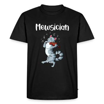 Violon Violon Viola Cello Musicien Instrument - T-shirt Premium bio Homme - noir - Devant - Nico (187cm)
