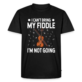 Violon Violon Viola Cello Musicien Instrument - T-shirt Premium bio Homme - noir - Devant - Nico (187cm)