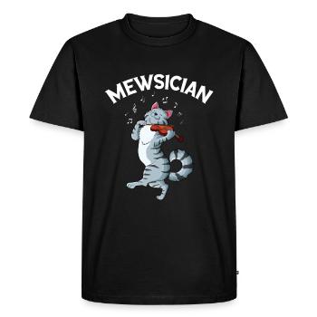 Violon Violon Viola Cello Musicien Instrument - T-shirt Premium bio Homme - noir - Devant - Nico (187cm)