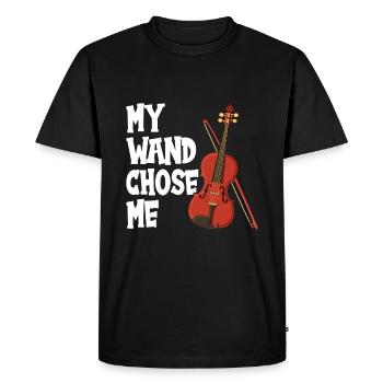 Violin Violin Viola Cello Musician Instrument - Men's Premium Organic T-Shirt - black - Front - Nico (187cm)