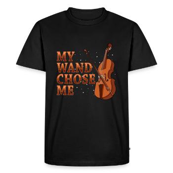 Violin Violin Viola Cello Musician Instrument - Men's Premium Organic T-Shirt - black - Front - Nico (187cm)