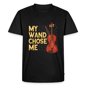 Violon Violon Viola Cello Musicien Instrument - T-shirt Premium bio Homme - noir - Devant - Nico (187cm)