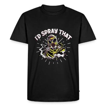 Car Painter Sprayer Paints - Men's Premium Organic T-Shirt - black - Front - Nico (187cm)