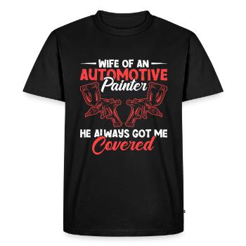 Car Painter Sprayer Paints - Men's Premium Organic T-Shirt - black - Front - Nico (187cm)