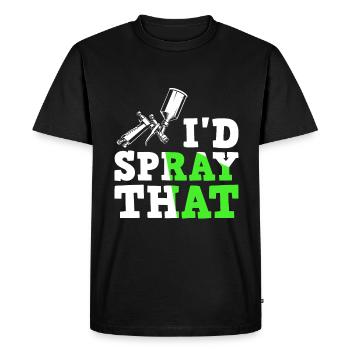 Car Painter Sprayer Paints - Men's Premium Organic T-Shirt - black - Front - Nico (187cm)