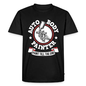 Car Painter Sprayer Paints - Men's Premium Organic T-Shirt - black - Front - Nico (187cm)
