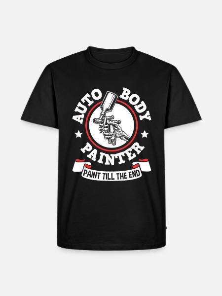 Car Painter Sprayer Paints - Men's Premium Organic T-Shirt - black
