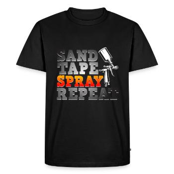 Car Painter Sprayer Paints - Men's Premium Organic T-Shirt - black - Front - Nico (187cm)