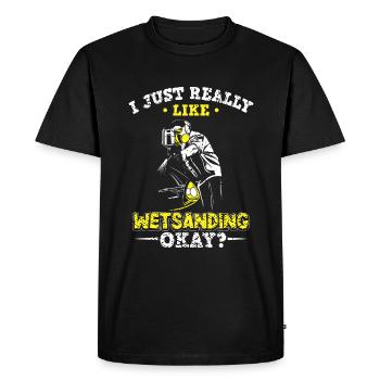Car Painter Sprayer Paints - Men's Premium Organic T-Shirt - black - Front - Nico (187cm)