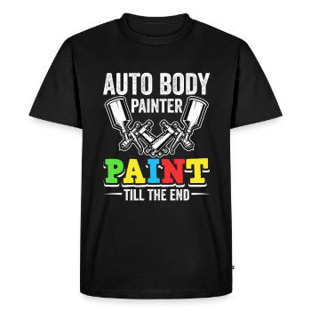 Car Painter Sprayer Paints - Men's Premium Organic T-Shirt - black - Front - Nico (187cm)