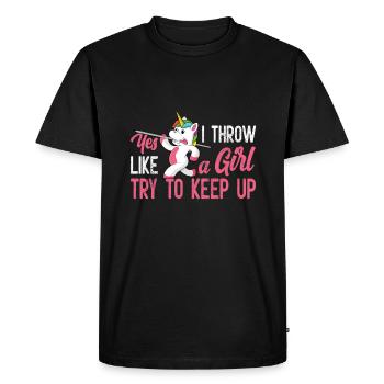 Javelin throw extensor athletics Javelin thrower - Men's Premium Organic T-Shirt - black - Front - Nico (187cm)