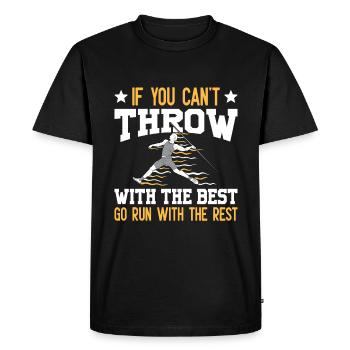 Javelin throw extensor athletics Javelin thrower - Men's Premium Organic T-Shirt - black - Front - Nico (187cm)