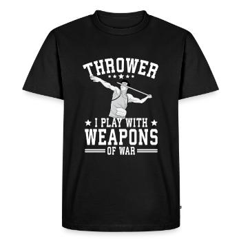 Javelin throw extensor athletics Javelin thrower - Men's Premium Organic T-Shirt - black - Front - Nico (187cm)