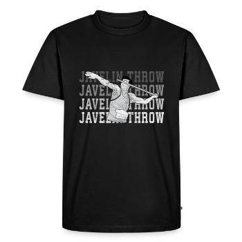 Javelin throw extensor athletics Javelin thrower - Men's Premium Organic T-Shirt - black - Front - Nico (187cm)