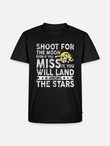 Speerwurfstrecker Leichtathletik Speerwerfer - Männer Premium Bio T-Shirt - Schwarz