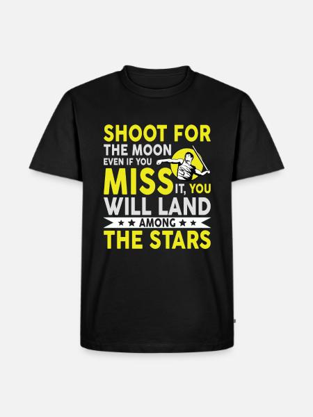 Speerwurfstrecker Leichtathletik Speerwerfer - Männer Premium Bio T-Shirt - Schwarz
