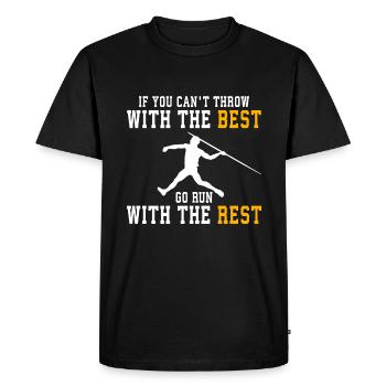 Javelin throw extensor athletics Javelin thrower - Men's Premium Organic T-Shirt - black - Front - Nico (187cm)