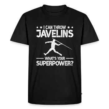 Javelin throw extensor athletics Javelin thrower - Men's Premium Organic T-Shirt - black - Front - Nico (187cm)
