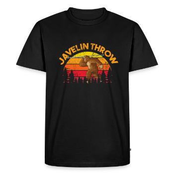 Javelin throw extensor athletics Javelin thrower - Men's Premium Organic T-Shirt - black - Front - Nico (187cm)