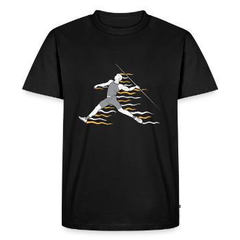 Javelin throw extensor athletics Javelin thrower - Men's Premium Organic T-Shirt - black - Front - Nico (187cm)