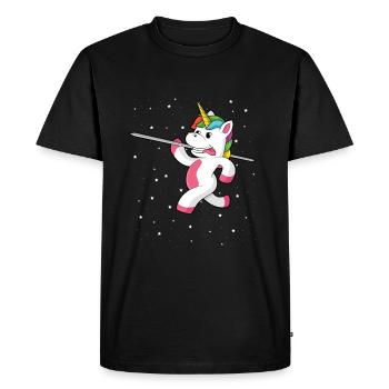 Javelin throw extensor athletics Javelin thrower - Men's Premium Organic T-Shirt - black - Front - Nico (187cm)