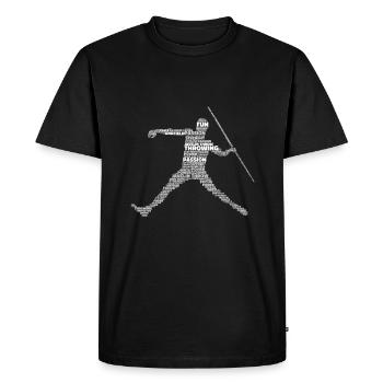 Javelin throw extensor athletics Javelin thrower - Men's Premium Organic T-Shirt - black - Front - Nico (187cm)