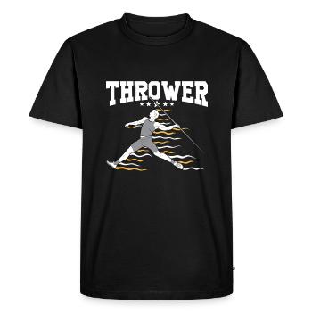 Javelin throw extensor athletics Javelin thrower - Men's Premium Organic T-Shirt - black - Front - Nico (187cm)