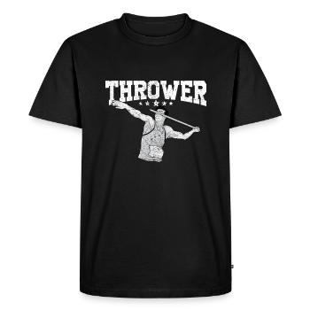 Javelin throw extensor athletics Javelin thrower - Men's Premium Organic T-Shirt - black - Front - Nico (187cm)