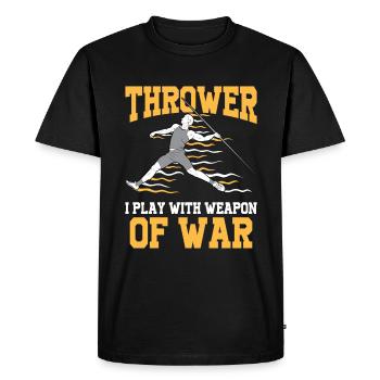 Javelin throw extensor athletics Javelin thrower - Men's Premium Organic T-Shirt - black - Front - Nico (187cm)