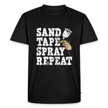 Auto Body Painter Auto Maler Sprayer - T-shirt Premium bio Homme - noir - Devant - Nico (187cm)